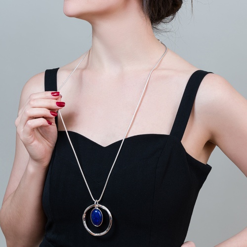 Колье Fiore Luna NATURAL LAPIS, LN5133 BL/S фото 2