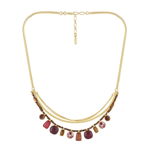 Колье TARATATA, Manufacture, со смолой и стеклянными бусинами, TT-W23-01102-203 красный