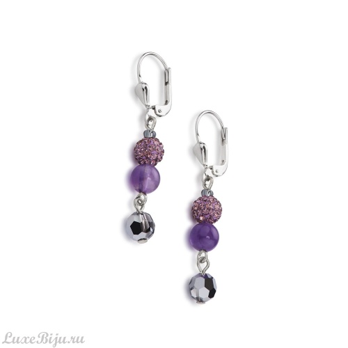 Серьги Coeur de Lion Purple, 4895/20-0800