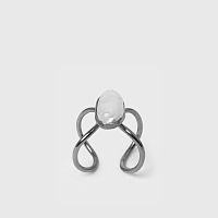 Кольцо Katerina Vassou, Louvers, разъемное, с жемчугом, KV24.2-401361B серебристый