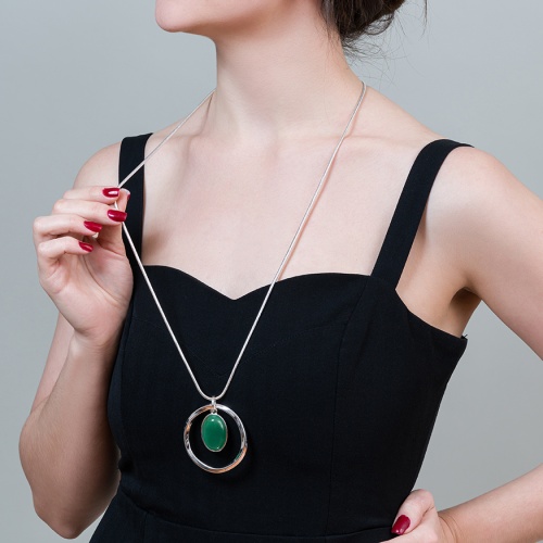 Колье Fiore Luna GREEN AVENTURINE, LN5132 G/S фото 2