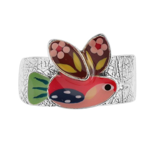 Кольцо TARATATA, Dans les nuages, разъемное, с цветной смолой, TT-H24-03404-105 розовый фото 2