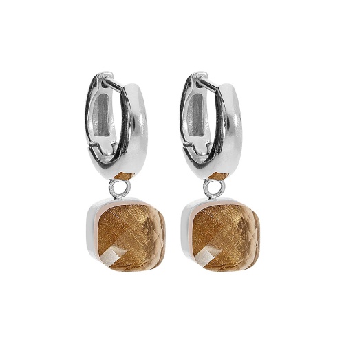 Серьги Qudo FIRENZE (S) Smoked Topaz, 107000/20-5108