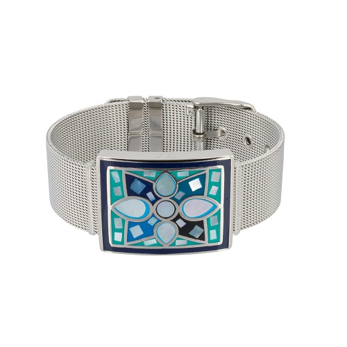 Браслет Fiore Luna на металлическом  ремешке, CB01688-3 BL/S фото 3