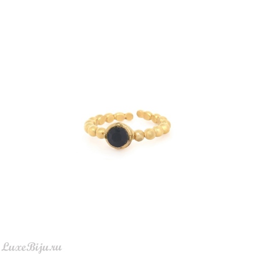 Кольцо Franck Herval, Baya, разъемное, с кристаллом Swarovski, FH24.2-19-63491 черный