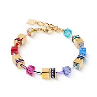Браслет Coeur de Lion Multicolour Rainbow-Gold, 3015/30-1535