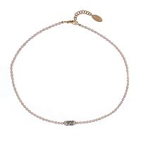 Колье Lanzerotti, Pesca, с жемчугом и бусиной расписанной вручную, LZ-24.05-265 розовый