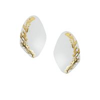 Серьги Katerina Vassou, Fach, с геометрическим элементом, KV26.1-406037GWHITE белый