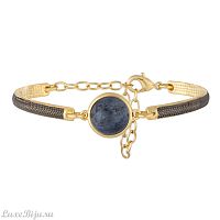 Классический браслет Pearl Blue Aventurine C1363.23 BL/G