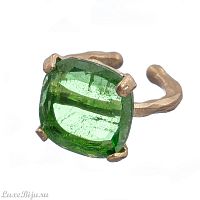 Кольцо Estrosia, разъемное, с кристаллом, ES-ANM38 зеленый
