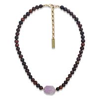Колье Nature Bijoux, Belle de nuit, с жемчугом и аметистом, NB26.2-15-43970 бордовый