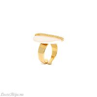 Кольцо Nature Bijoux, Barcares, разъемное, с перламутром, NB23.1-19-24835 золотистый