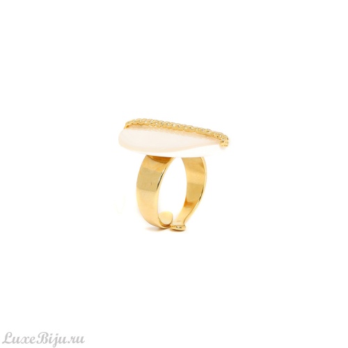 Кольцо Nature Bijoux, Barcares, разъемное, с перламутром, NB23.1-19-24835 золотистый