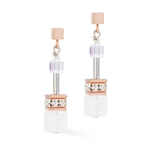 Серьги Coeur de Lion White-Rose Gold, 3018/21-1425 фото 3