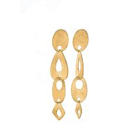 Серьги Estrosia, металл, ES-OREQ3-5A золотистый