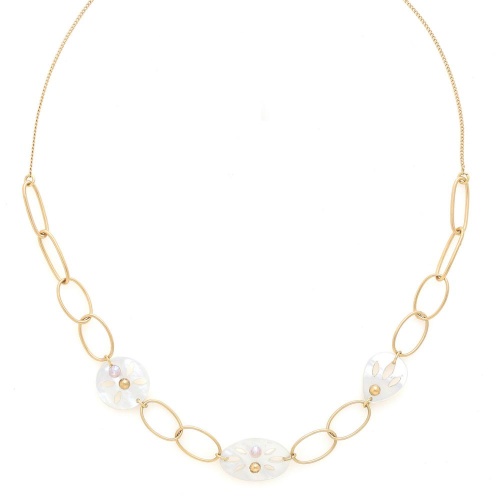 Колье Franck Herval, Angelique, с перламутром и стразами, FH26.1-15-64512 белый фото 2