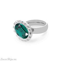 Кольцо Qudo TIVOLA UNICA big (S/P) Emerald 56, 686936