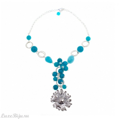 Колье Ester Bijoux Маргаритки CL969-S/BL BW