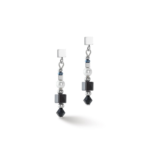 Серьги Coeur de Lion Black-Silver, 4355/21-1317 фото 6