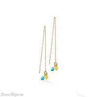 Серьги Coeur de Lion Multicolour Pastel 1, 4525/20-1522