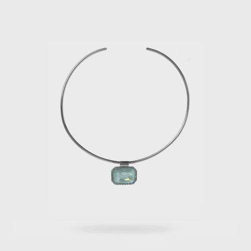 Колье Katerina Vassou, Agram, гривна, с кристаллом, KV24.2-401496BAGAVE аквамариновый