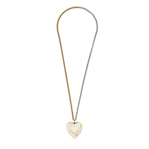 Колье Tucco, Ciao amore, с сердцами, двухцветный металл, TC-TMC74 золотистый