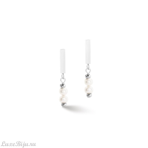 Пусеты Coeur de Lion White-Silver, 1120/21-1417