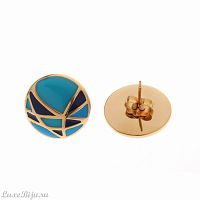 Пусеты Fiore Luna AE01156-3 BL