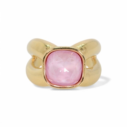 Кольцо Tucco, Claire, разъемное, с кристаллом, TC-TMA113-D розовый