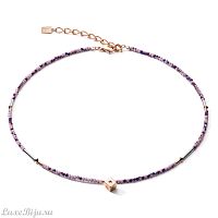 Колье Coeur de Lion Light Amethyst Rose Gold 5080/10-0846
