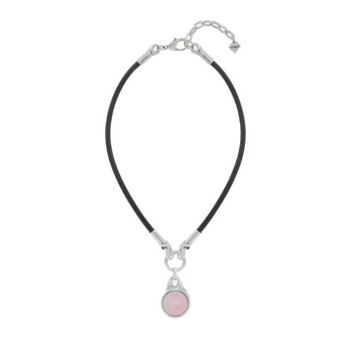 Колье VIDDA, Hera, кожаное, с розовым кварцем, VD25.1-02163201 розовый, 55см