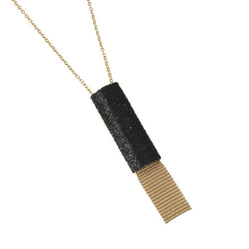 Колье Katerina Vassou, Tasha, с кристаллами, KV24.1-308426G черный фото 3