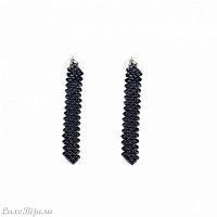 Серьги Fiore Luna Silver AEN8097.4 BW/BL