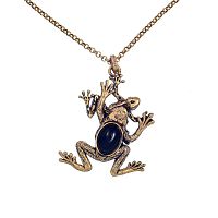 Колье Alcozer&J, лягушки, оникс, Swarovski, гранат, AL2502-C108HI24 черный