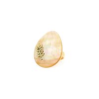 Кольцо Nature Bijoux, Calliope, с перламутром и золотистый нитью, NB25.1-19-25726 золотистый