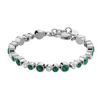 Браслет Dyrberg Kern TERESIA SS EMERALD GREEN / CRYSTAL, 430050