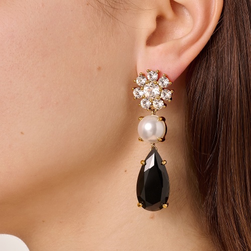 Серьги Dyrberg Kern MISIA SG BLACK / CRYSTAL, 470094 фото 4