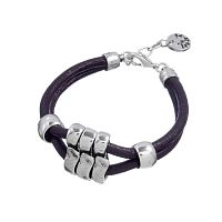 Браслет Tra-la-ra, Aire, кожаный, TLR24-238P006 коричневый