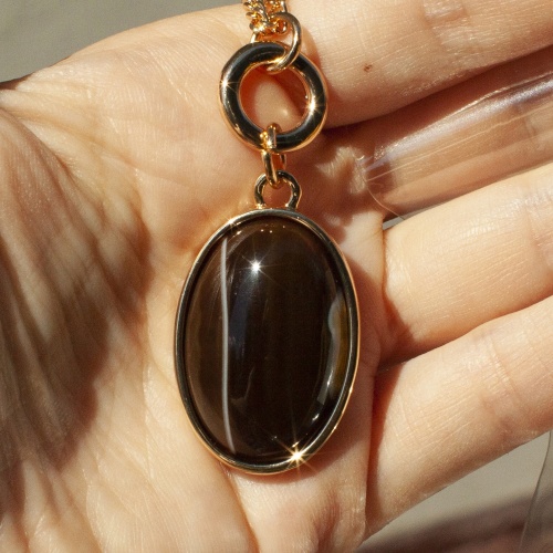 Колье Fiore Luna COFFE AGATE, LN5153 BR/G фото 4