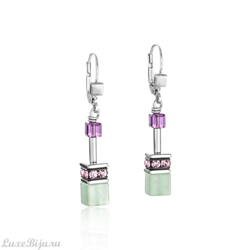 Серьги Coeur de Lion Lilac-Green 4905/20-0840