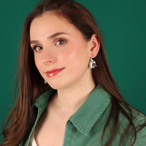 Серьги TARATATA, Chapardeuse, асимметричные,со смолой,бусинами и нитью, TT-H24-07791-10M серебристый фото 2