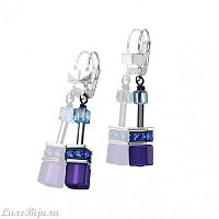 Серьги Coeur de Lion Blue-Purple, 2838/20-0708
