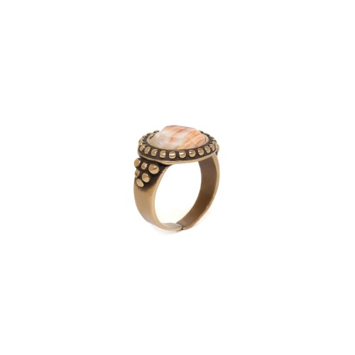 Кольцо Nature Bijoux, Darwin, со вставкой из перламутра, NB23.2-19-24989 коричневый