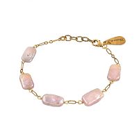 Браслет Alcozer&J, с жемчугом, AL-B48AP23-R розовый