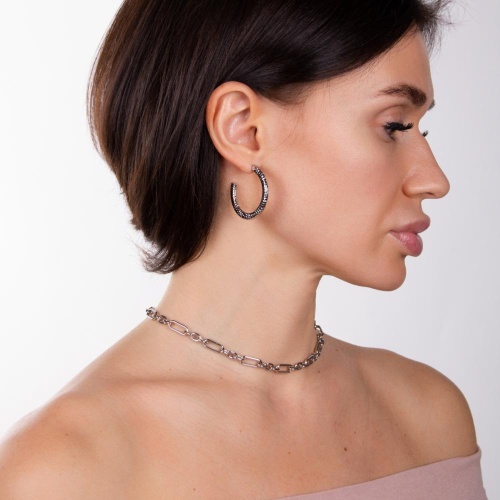 Серьги Moon Paris, Ikita, полукольца, MIK-22.10-059 серебристый фото 4