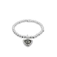 Браслет Ciclon, Genesis, стрейч, с кристаллом Swarovski, CN-251109 серый