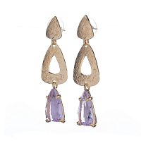 Серьги Estrosia, с кристаллом, ES-ORM64-1 розовый