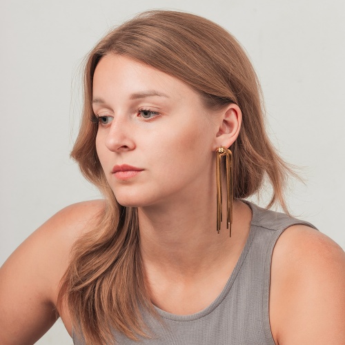 Серьги Fiore Luna Узел, AWE1061-G фото 4