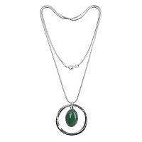 Колье Fiore Luna GREEN AVENTURINE, LN5132 G/S