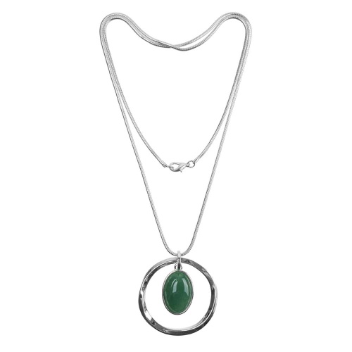 Колье Fiore Luna GREEN AVENTURINE, LN5132 G/S